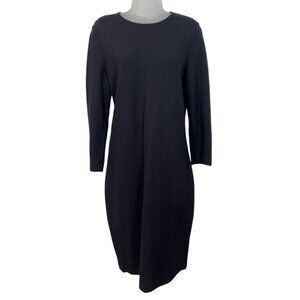 Vince Black Long Sleeve Midi Dress Size Large